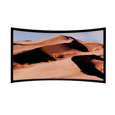 经科JK弧形画框幕布窄边框HB-CW2高增益金属软幕133寸16:9