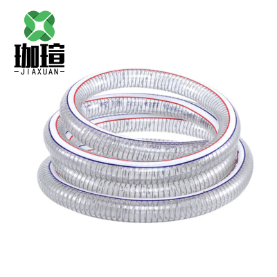 珈瑄 PVC透明钢丝软管 pvc钢丝软管耐高温加厚塑料管钢丝管软管透明水管耐油管子真空管 40mm 米