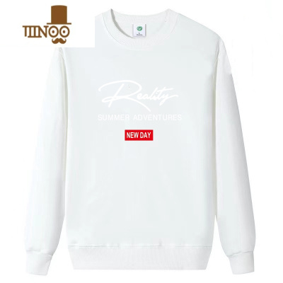 YANXU卫衣男2023圆领长袖打底大码宽松百搭韩版潮流情侣休闲男士上衣