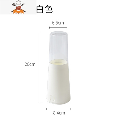 创意筷子筒带盖防尘筷笼家用餐具沥水筷子盒厨房刀叉收纳置物架 敬平 圆筒款-白色餐具架