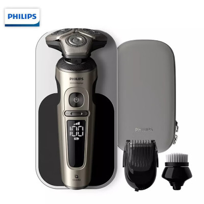 飞利浦(PHILIPS)电动剃须刀SkinIQ肌能感应刮胡刀奢享高端蜂巢9系整机荷兰进口胡须刀SP9873[敏感肌适用]
