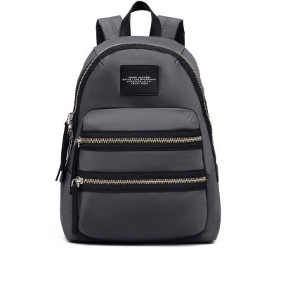 MARC JACOBS大容量女士尼龙双肩包时尚简约前置logo设计防水耐用通勤包