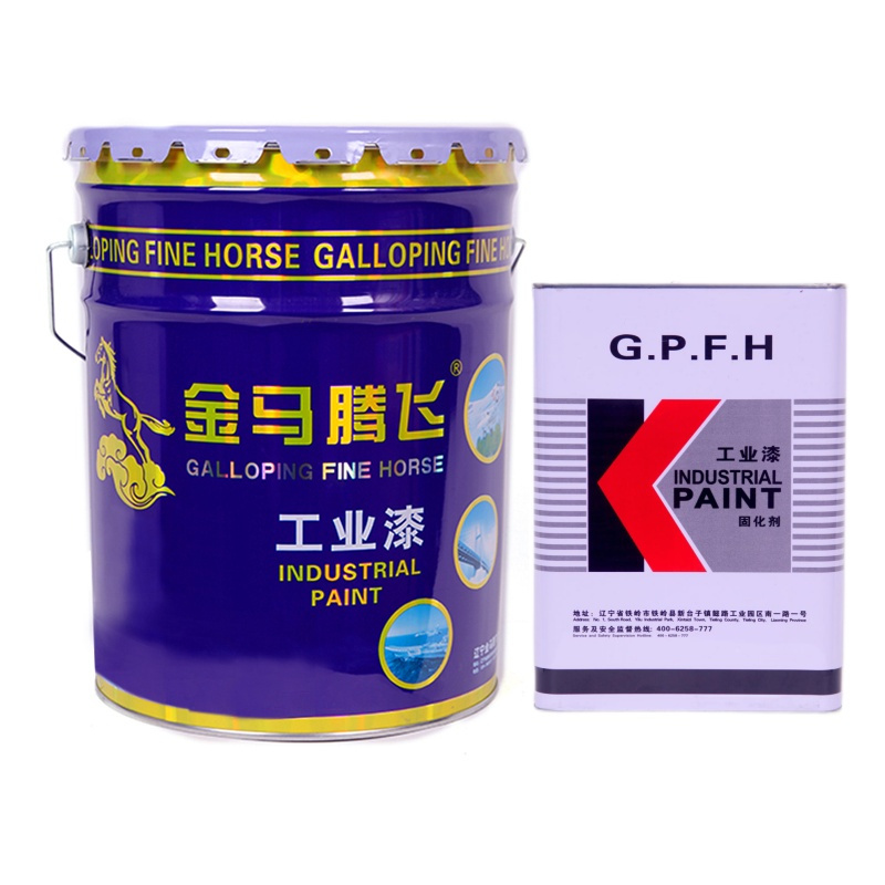 金马腾飞 聚氨酯面漆+固化剂 大红22kg/组