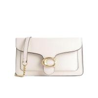 蔻驰(COACH)女士新款链条腋下包小牛皮翻盖按扣单肩斜挎包时尚轻奢