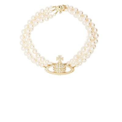 Vivienne Westwood黄铜女士项链时尚百搭金属质感配饰