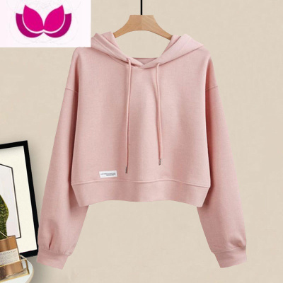 七斓可盐可甜炸街套小个子穿搭减龄短款卫衣微喇叭牛仔裤套装女春