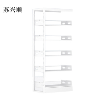 苏兴顺图书馆书架阅览室货架资料档案架钢制书架单面五层副架