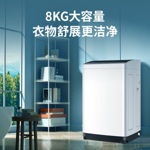 松下(Panasonic)全自动波轮洗衣机8公斤人工智能功能全简单好操作筒自净节能省水电XQB80-KYA0N/K10N