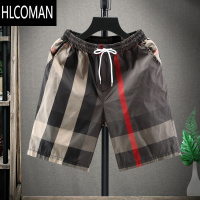 HLCOMAN网红速干短裤男外穿修身夏季薄款潮流沙滩裤大码学生休闲五分裤子