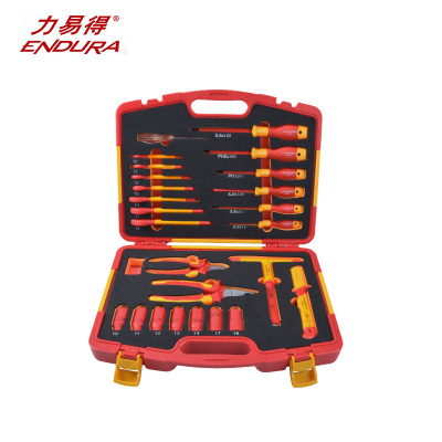 力易得 25件VDE绝缘工具组套维修组套手动工具组套E1182