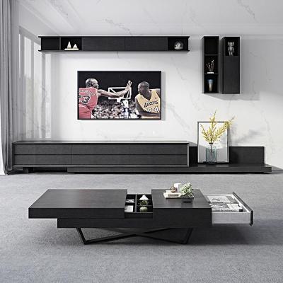 电视柜茶几组合现代电视机柜简约伸缩高脚实用客厅小户型北欧矮柜