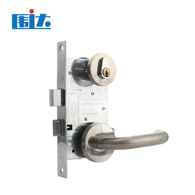 围达 双面开安全消防门锁 不锈钢防火锁单开 把