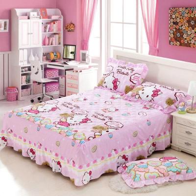 美帮汇全棉夹棉加厚床裙式床罩单件1床套5防尘1.5米1.82.0m2.2围裙一八