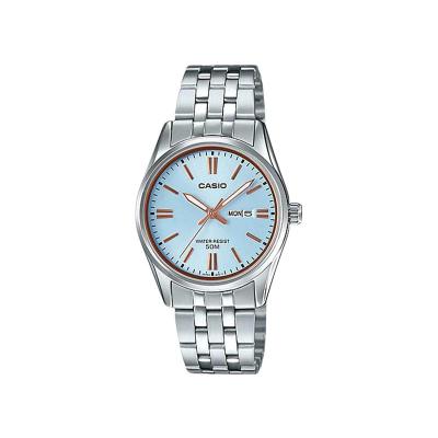 卡西欧(CASIO)男款耐用防水石英表蓝盘休闲运动手表户外潮流商务腕表