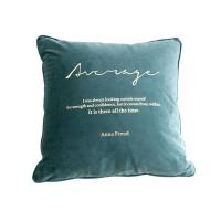 美帮汇北欧INS丝绒烫金抱枕滚绳靠枕客厅沙发床头靠垫飘窗装饰枕可拆洗