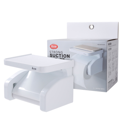 美丽雅吸壁纸巾架强力吸附置物架