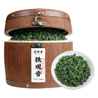 铁观音安溪茶叶新茶浓香型高山乌龙茶兰花香茶叶木桶礼盒装500克