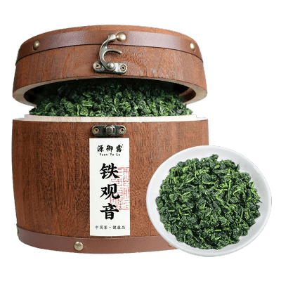铁观音安溪茶叶新茶浓香型高山乌龙茶兰花香茶叶木桶礼盒装500克