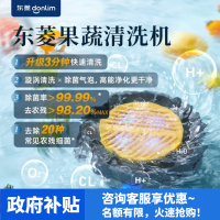 东菱(DonLim)果蔬净化清洗机 涡轮式清洗杀菌消毒神器 除菌除农残家用洗水果解毒机净化器DL-1326静谧蓝