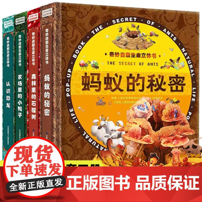 奇妙自然生命立体书儿童3d立体书小学生机关翻翻书生日礼物女孩男孩立体绘本故事书籍三d一年级3-6岁神奇的生命六一61儿童