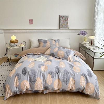 雅鹿全棉加厚生态磨毛四件套