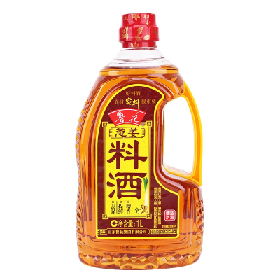 鲁花葱姜料酒1L家庭用去腥解膻增鲜提味烹饪清蒸炒菜烧菜调味正品