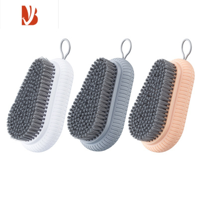 三维工匠家用清洁刷软毛鞋刷专用刷鞋洗鞋器简约塑料衣服刷子板刷