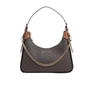 迈克·科尔斯(MICHAEL KORS)女士单肩包可调节肩带徽标装饰链实用 黑色