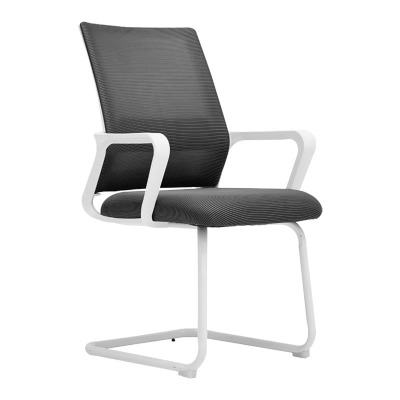 东升顺电脑椅家用办公椅舒适久坐网椅会议室椅职员椅弓形椅工学椅学习椅白框黑网