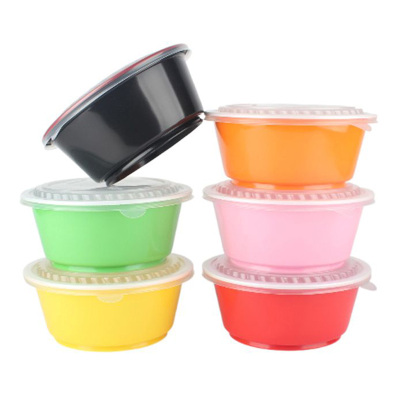 奥德鑫一次性PP餐盒 688ml绿色圆形 单个