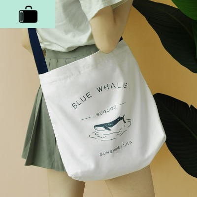 可调肩带斜跨帆布包袋女学生单肩大容量韩版日系百搭文艺清新学院NEW LAKE女士单肩包