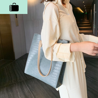 2020新款皮包休闲托特包百搭单肩包女包时尚大包包简约手提购物袋NEW LAKE女斜挎包