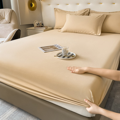 加厚磨毛床笠全棉床罩秋冬纯色床垫保护套40支纯棉床垫罩