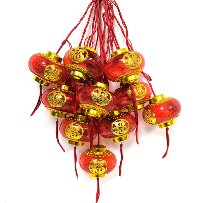LED灯笼串 4米10灯-福字Ф10cm 红色 常亮/条