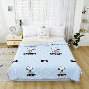 史努比·3D大豆凉感呼吸被SNX01-1520B 单条价 天蓝色 1.5*2.0m