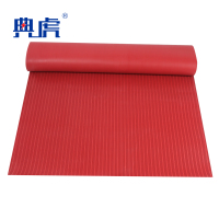典虎 绝缘橡胶垫 红色平面 10kv 10米*1米*5mm 卷