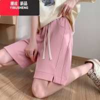 YIBUSHENG短裤女季薄款2024新款高腰显瘦五分宽松阔腿外穿跑步运动休闲裤