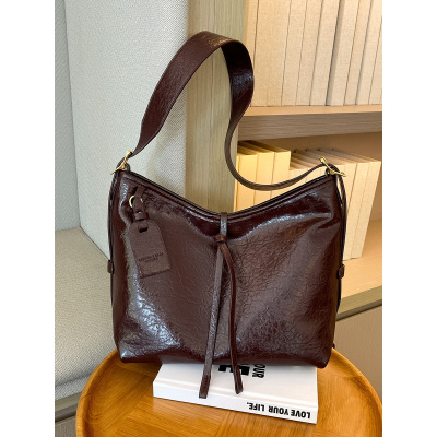 托特包包新款软皮包复古风手提包大容量斜挎包休闲百搭单肩包