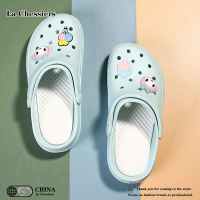 La Chessiers洞洞鞋女厚底2024可爱ins潮防滑护士外穿包头半拖两穿软底沙滩凉鞋