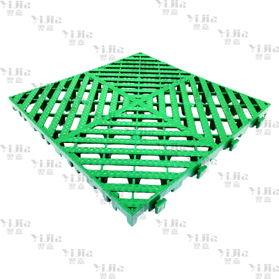 翌嘉 YJ3121309地格栅塑料拼接地板垫网格垫板 绿色