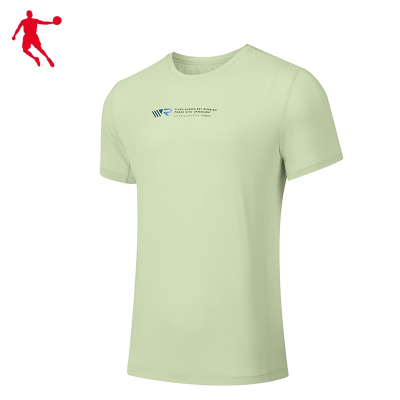 乔丹 短袖T恤衫 梭织T恤 衫男T恤 KHS13231422 男款 海贝绿 2XL码 件