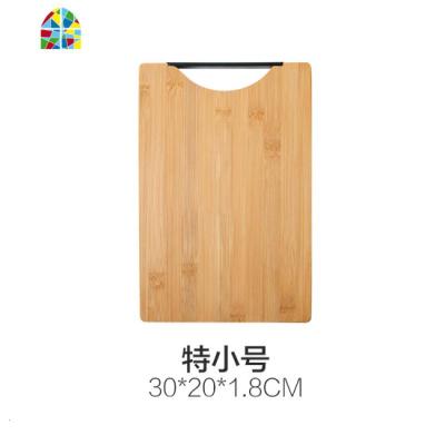 竹木切菜板家用砧板切水果案板厨房加厚粘板刀板和面板竹菜板砧板 FENGHOU 30*20*1.8cm特小号