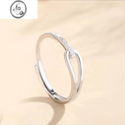 JiMi鲁伯特之泪情侣戒指一对可调节男女对戒小众生日情人节送女友礼物