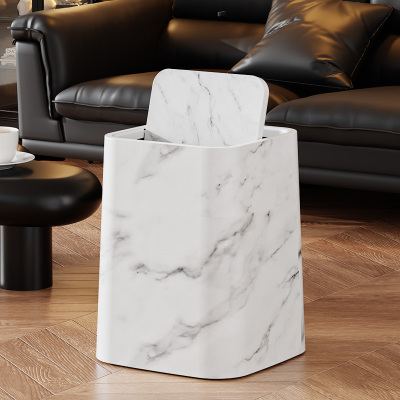 中屹得 大理石翻盖办公室商用大容量纸篓