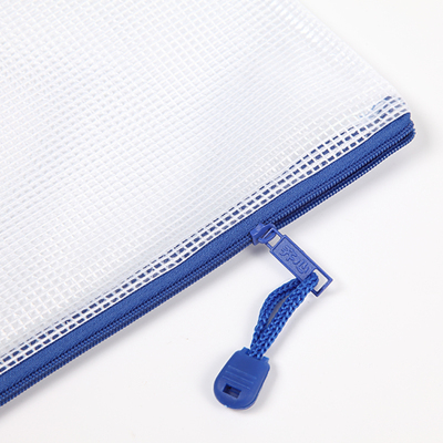 齐心 A1154 超实惠网格袋 A4 10个/套 蓝