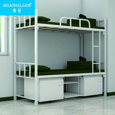 绵冠MIANGUAN制式营具铁架双层高低床钢制组合床含蚊帐架床下柜营房宿舍上下床公寓床