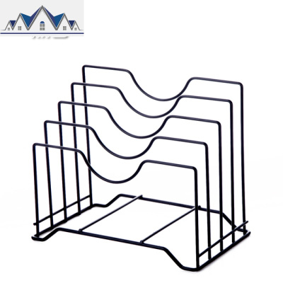 厨房多功能置物架锅盖架 金属刀架锅架调料收纳架 多层整理储物架 三维工匠