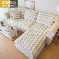 棉沙发垫铺垫 绗缝防滑四季欧式简约布艺沙发盖巾套罩2019新款 三维工匠坐垫