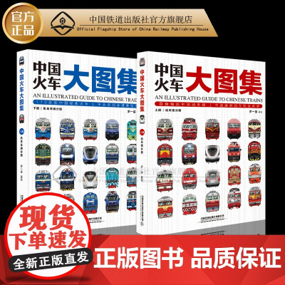正版 中国火车大图集上下册 火车动车组内燃机车电力机车复兴号和谐号火车头儿童汽车工程车绘本揭秘火车科普童书百科大全