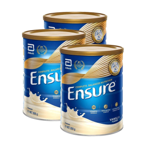 效期至27.01 雅培Abbott大安素全安素Ensure成人营养奶粉850g香草味3罐10岁以上孕妇中老年特殊配方澳洲